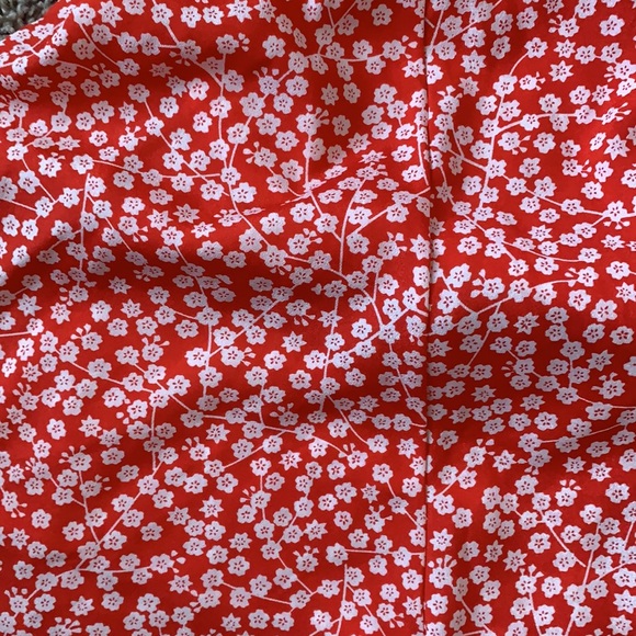 Red floral wrap sundress - Picture 2 of 3